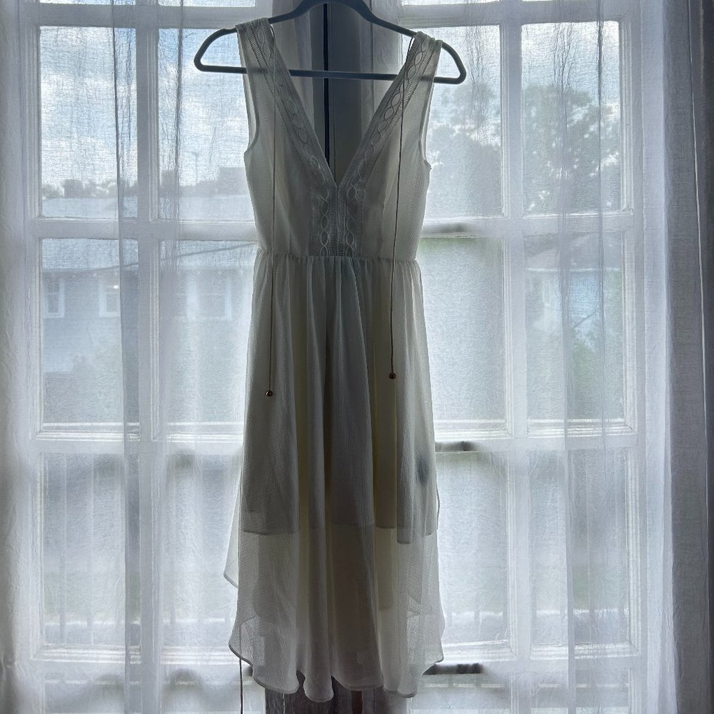 White Flowy Dress